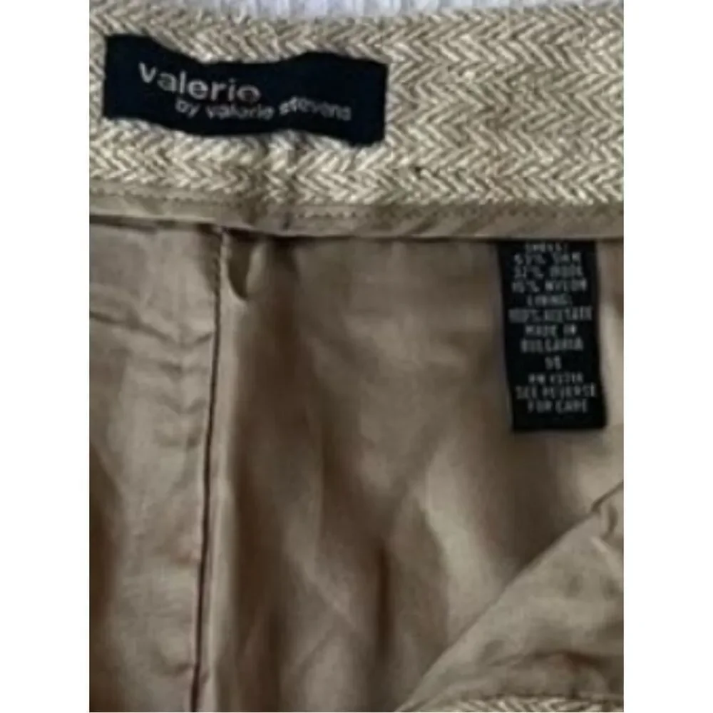 NEW Valerie By Valerie Stevens Vintage Tweed Essentials Wool Blend Fall Pants 14